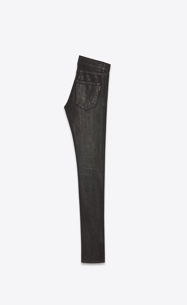 oiled Skinny denim pants
